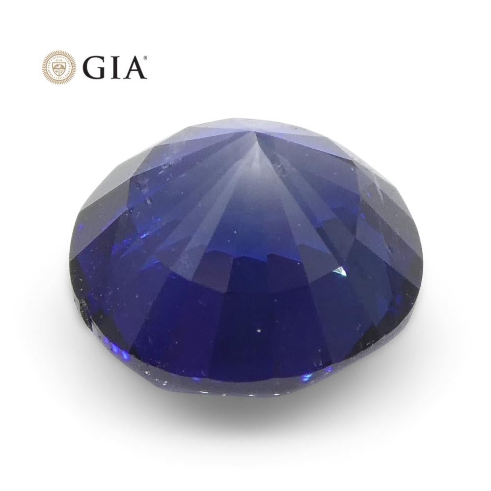1.78 Karat runder blauer Saphir GIA zertifiziert Sri Lanka 2