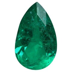 1.79 Carat Vivid Muzo Green Colombian Emerald - Pear-Cut May Birthstone Gem