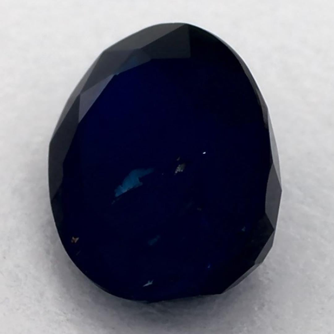 Taglio ovale 1.79 carati di zaffiro blu ovale sfuso in vendita