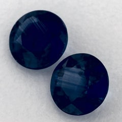 1.79 Karat Blauer runder Saphir, loser Edelstein