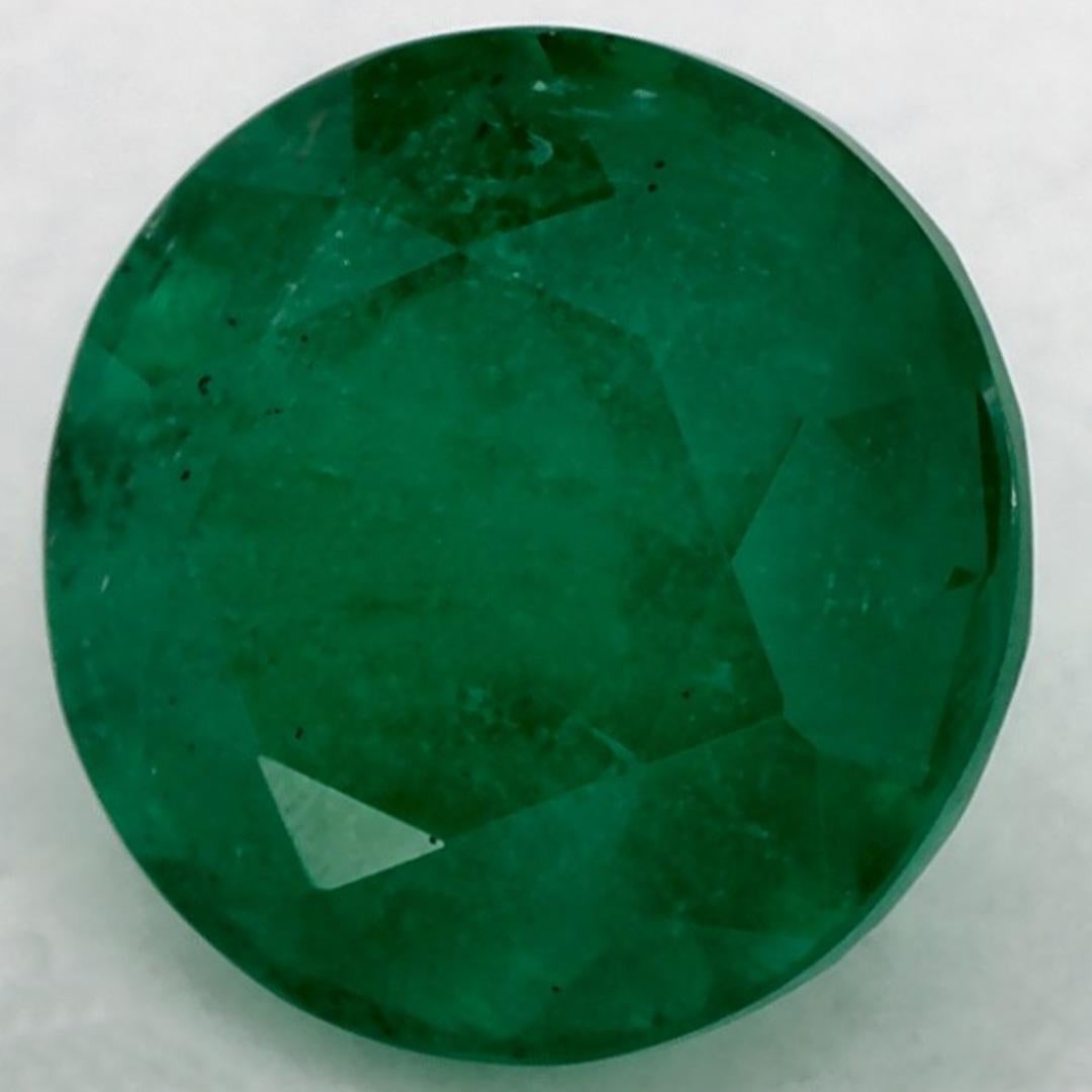 1.79 Ct Smaragd Runde Lose Edelstein (Rundschliff) im Angebot