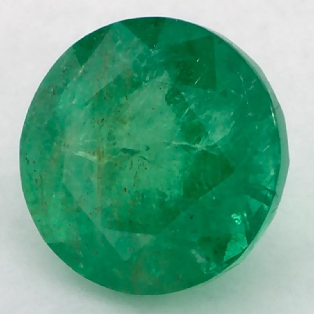 Round Cut 1.79 Ct Emerald Round Loose Gemstone For Sale