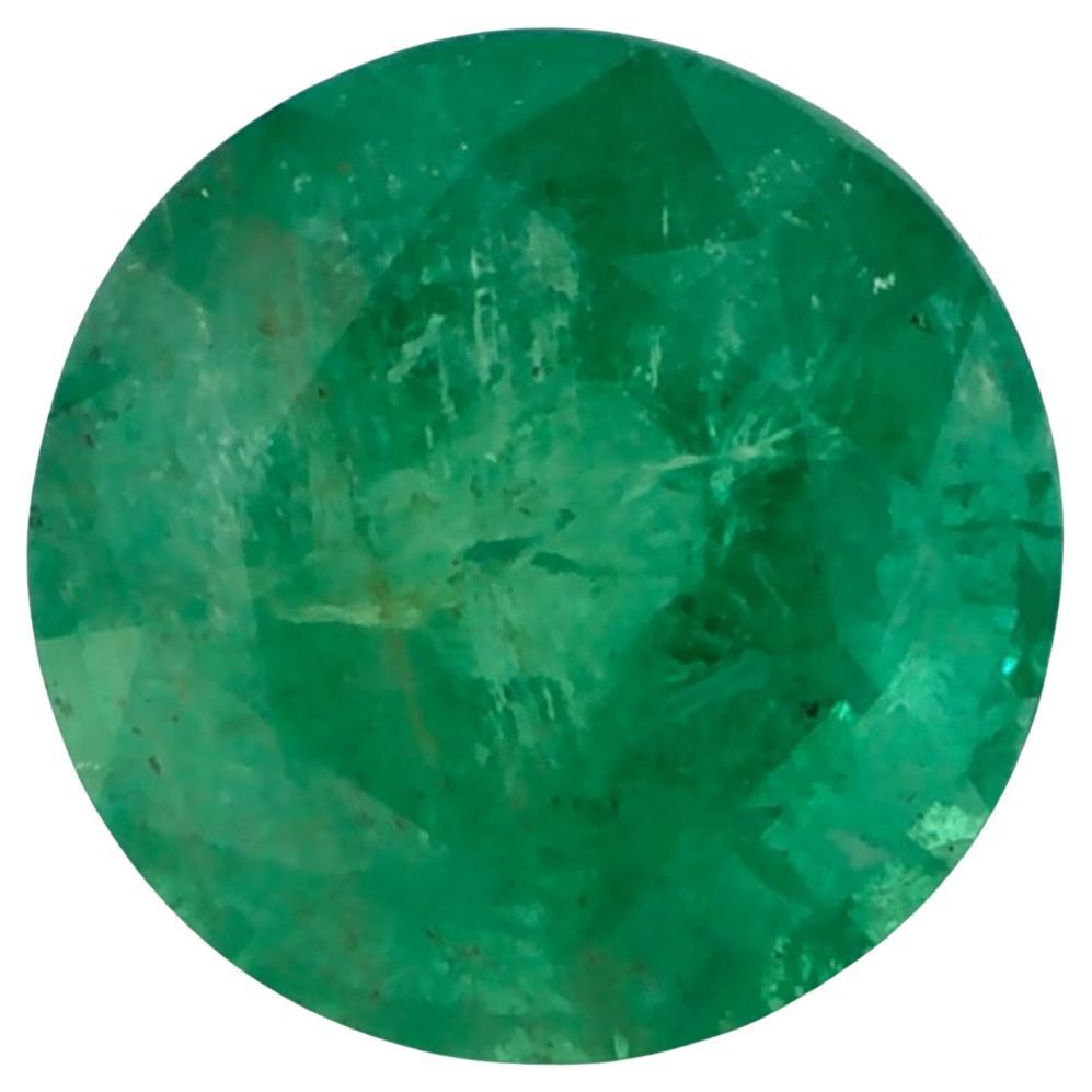 1.79 Ct Emerald Round Loose Gemstone For Sale