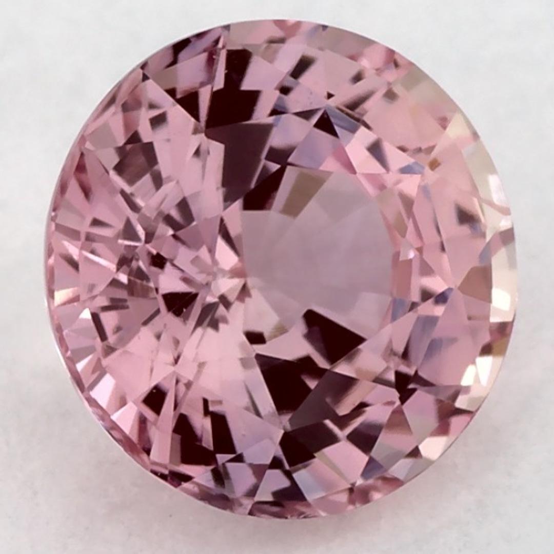 Taglio rotondo 1.79 carati di zaffiro rosa rotondo sfuso in vendita