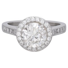 1.79-Ct. Round Brilliant-Cut & Platinum Engagement Ring