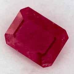 1.79 Ct Ruby Octagon Cut Loose Gemstone