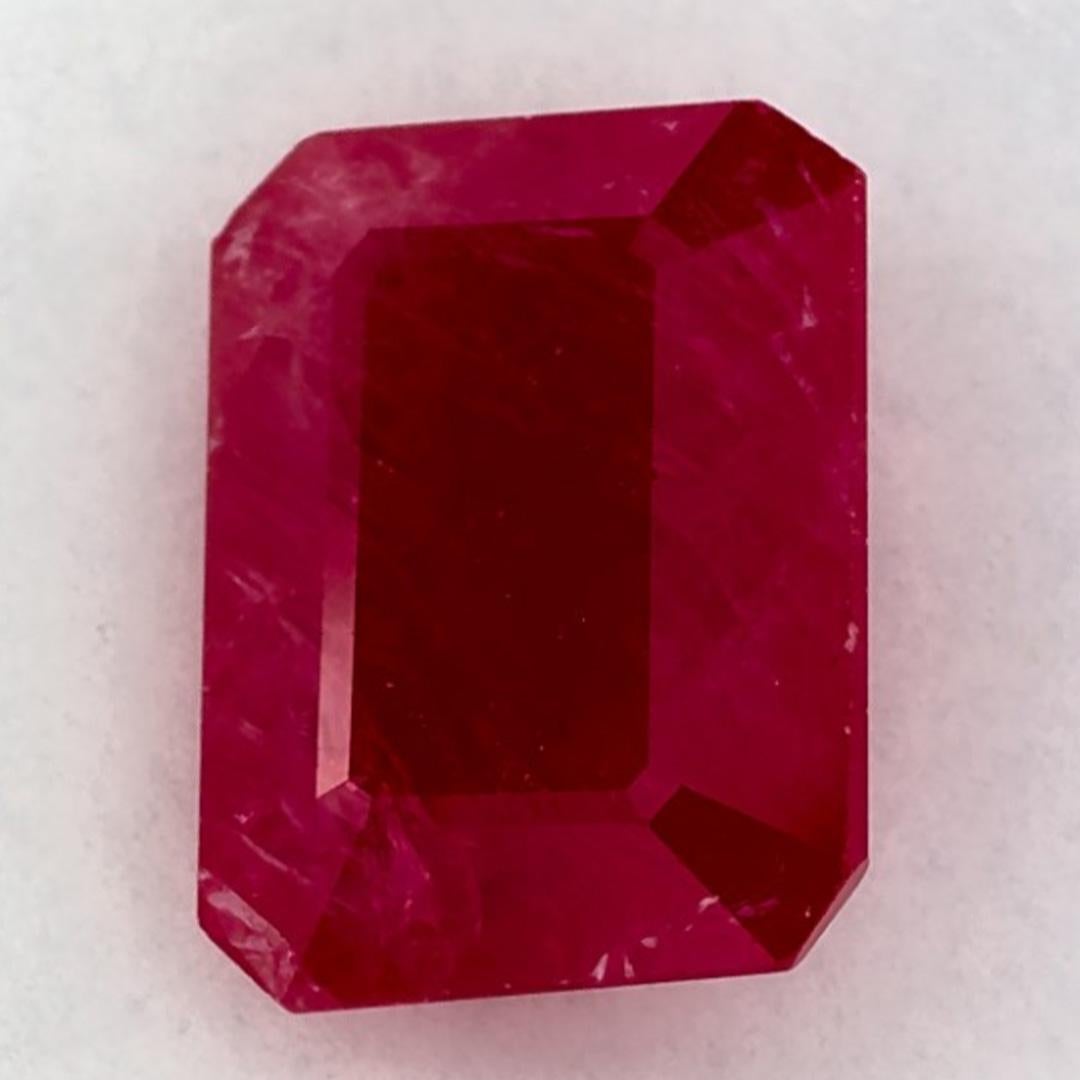Taille octogone 1.79 Ct Ruby Octagon Cut Loose Gemstone (pierre précieuse en vrac) en vente