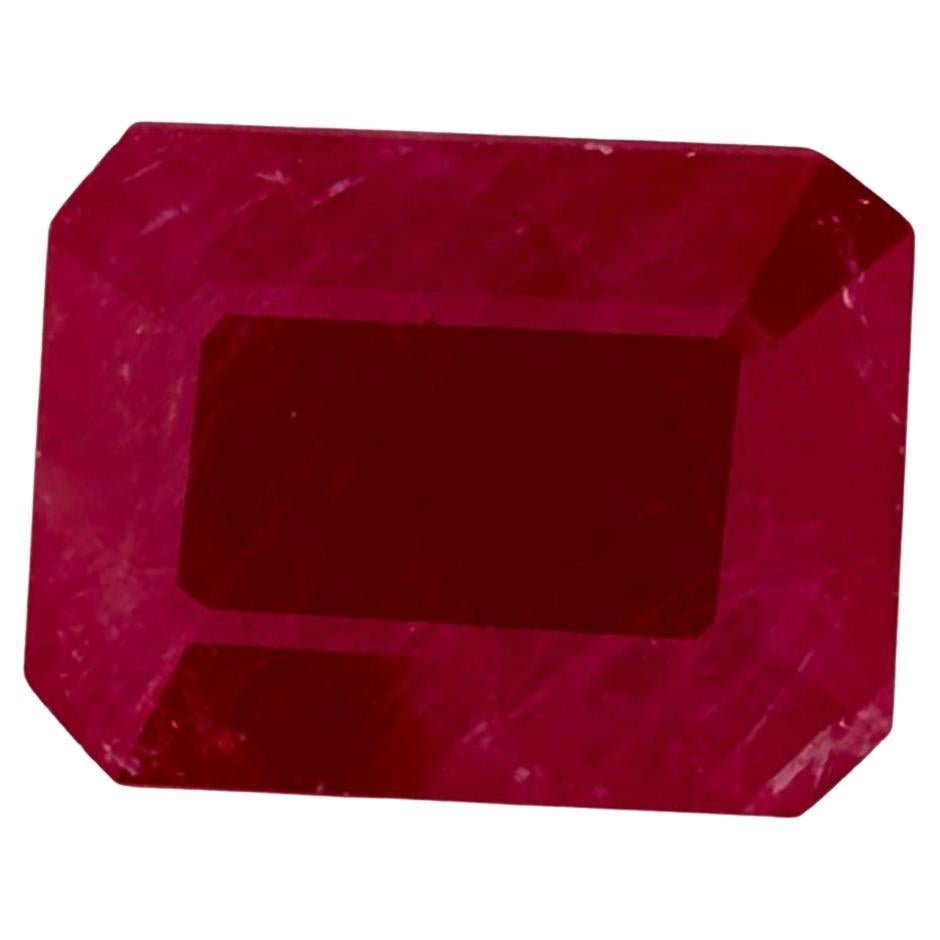 1.79 Ct Rubin Oktagon-Schliff Loser Edelstein