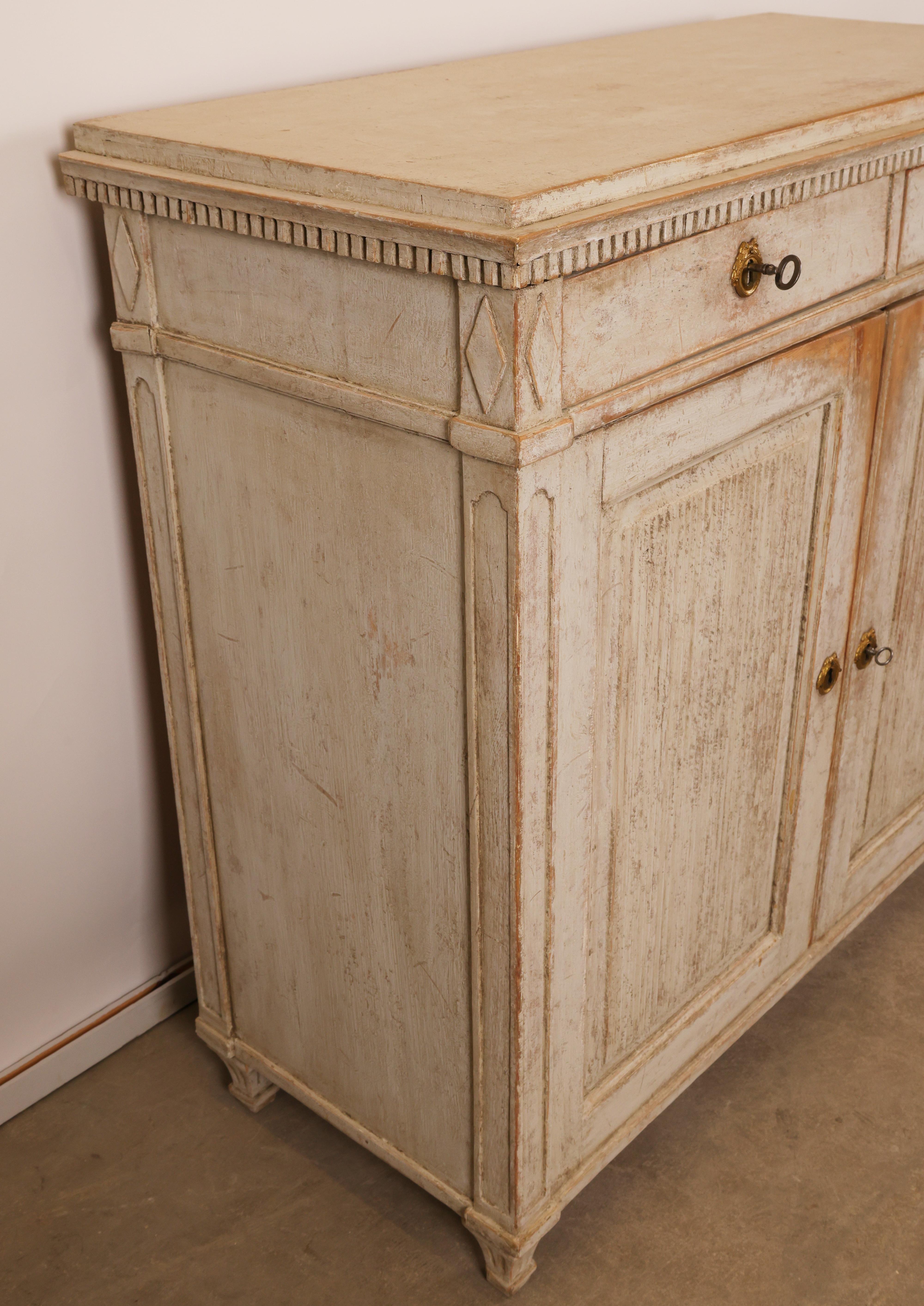 Gustavien Buffet gustavien de la fin du XVIIIe siècle en vente
