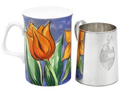 Georgische Sterling Silber Damen Becher