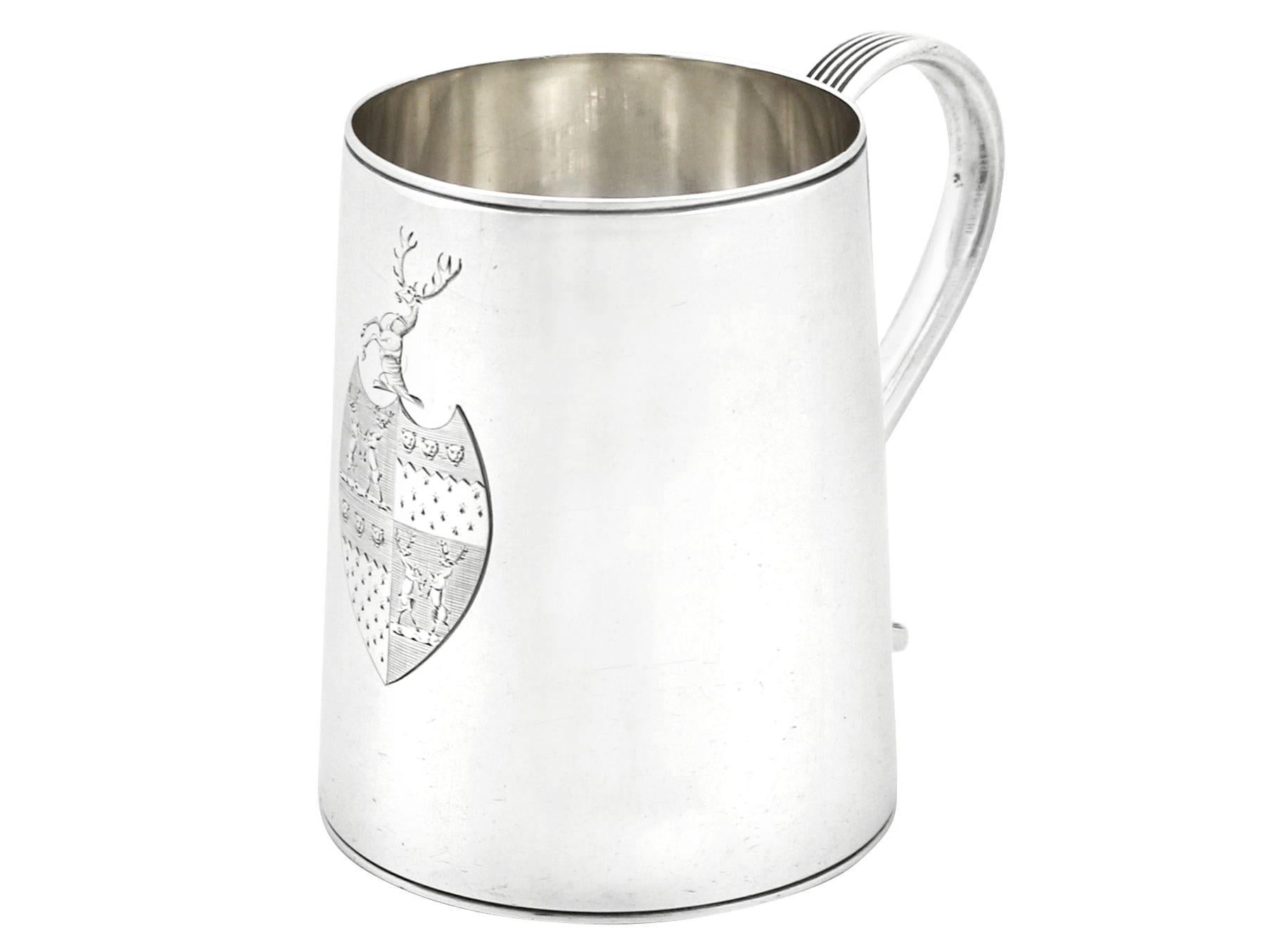 English Georgian Sterling Silver Ladies Mug For Sale