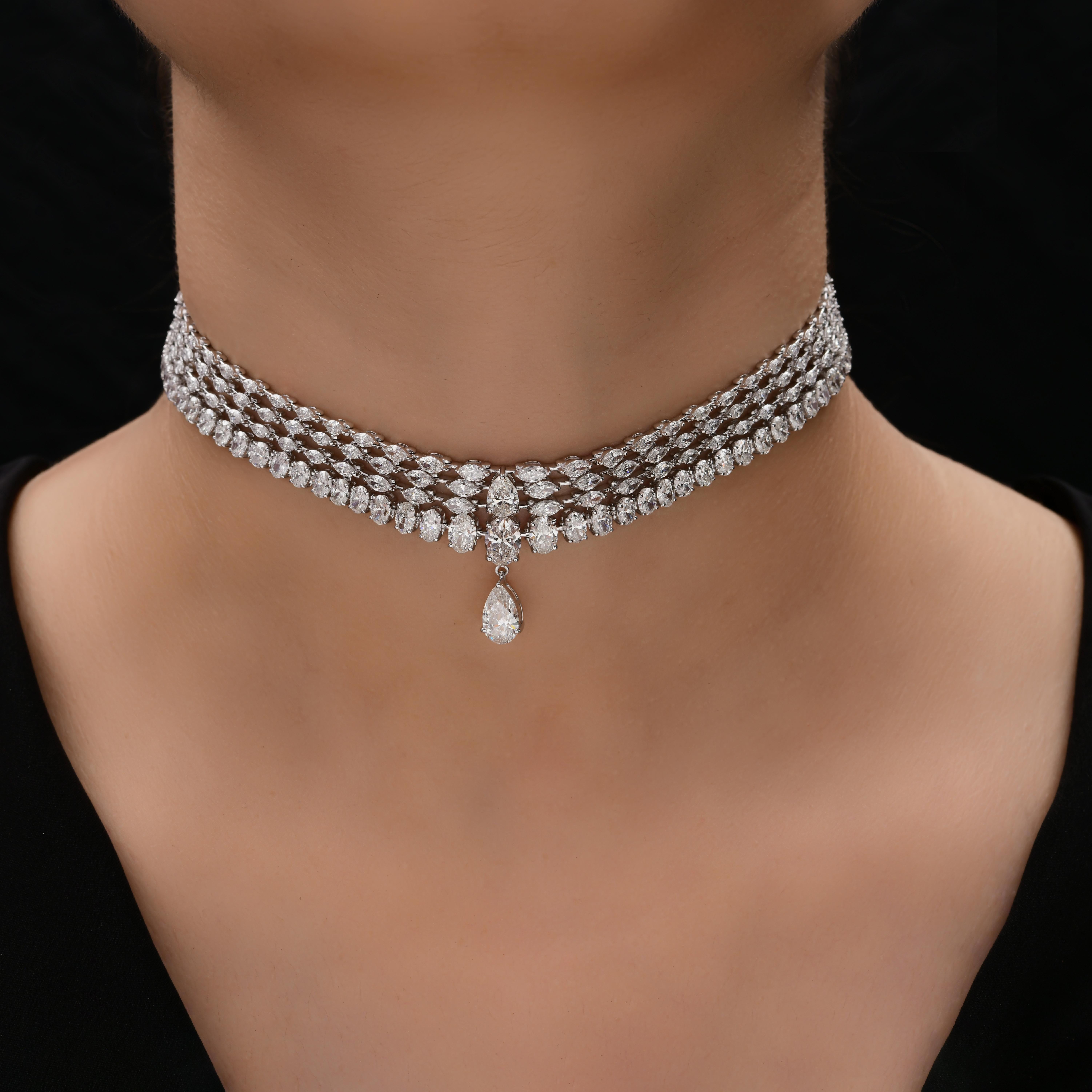 Detalles

Código del Artículo :- SECK-9636
Peso bruto :- 45.99 gm
Oro blanco macizo de 18k Peso :- 42,41 gm
Peso Diamante Natural :- 17.90 Ct. ( CLARIDAD MEDIA DEL DIAMANTE SI1-SI2 Y COLOR H-I )
Tamaño de la Gargantilla :- 14 Pulgadas de Largo

✨