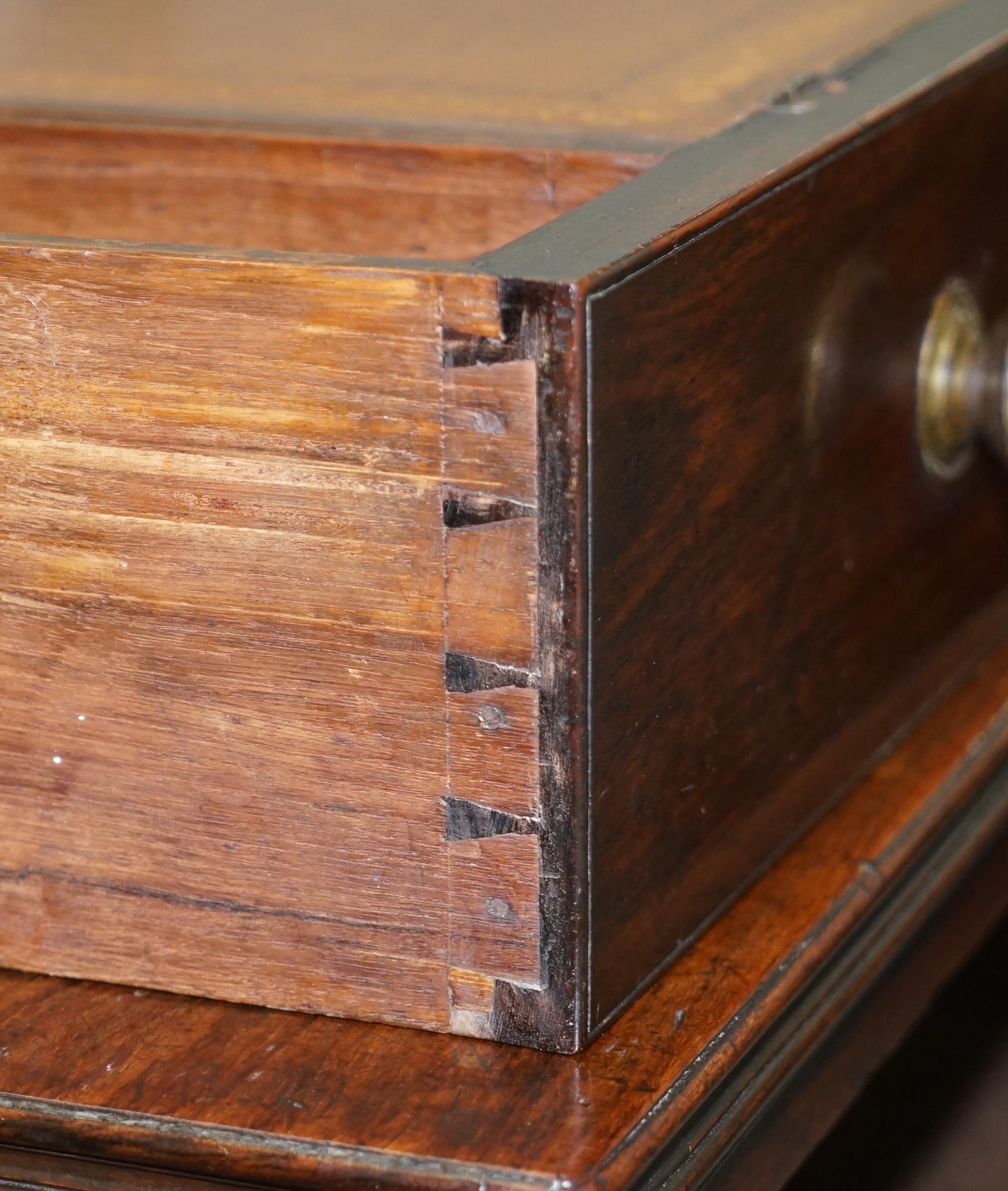1790 Gillows Cuban Hardwood Library Secretaire Desk Writing Table I Bramah Lock For Sale 6