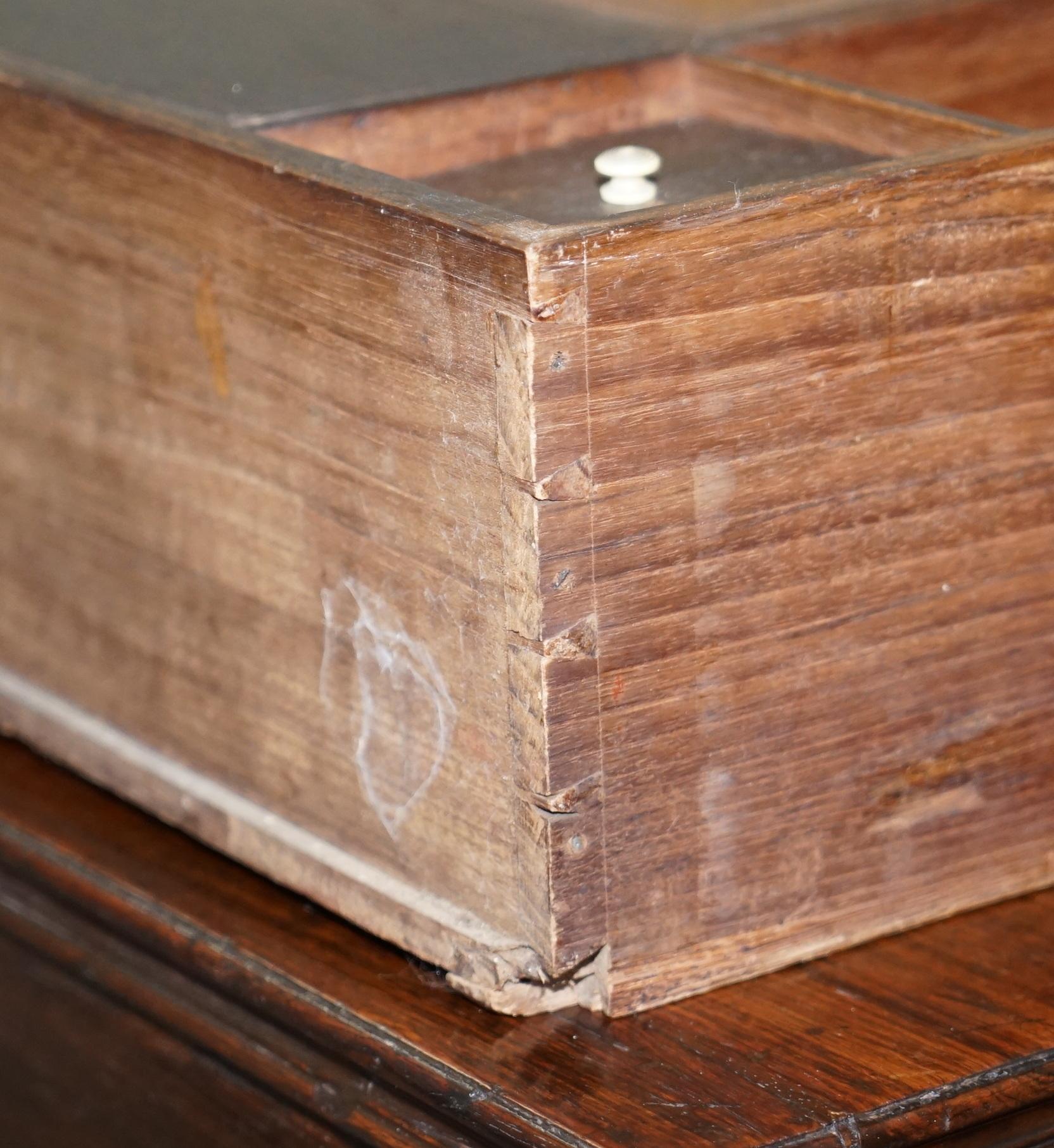 Table de bureau secrétaire de bibliothèque en bois dur cubain Gillows de 1790 I Bramah Lock en vente 9