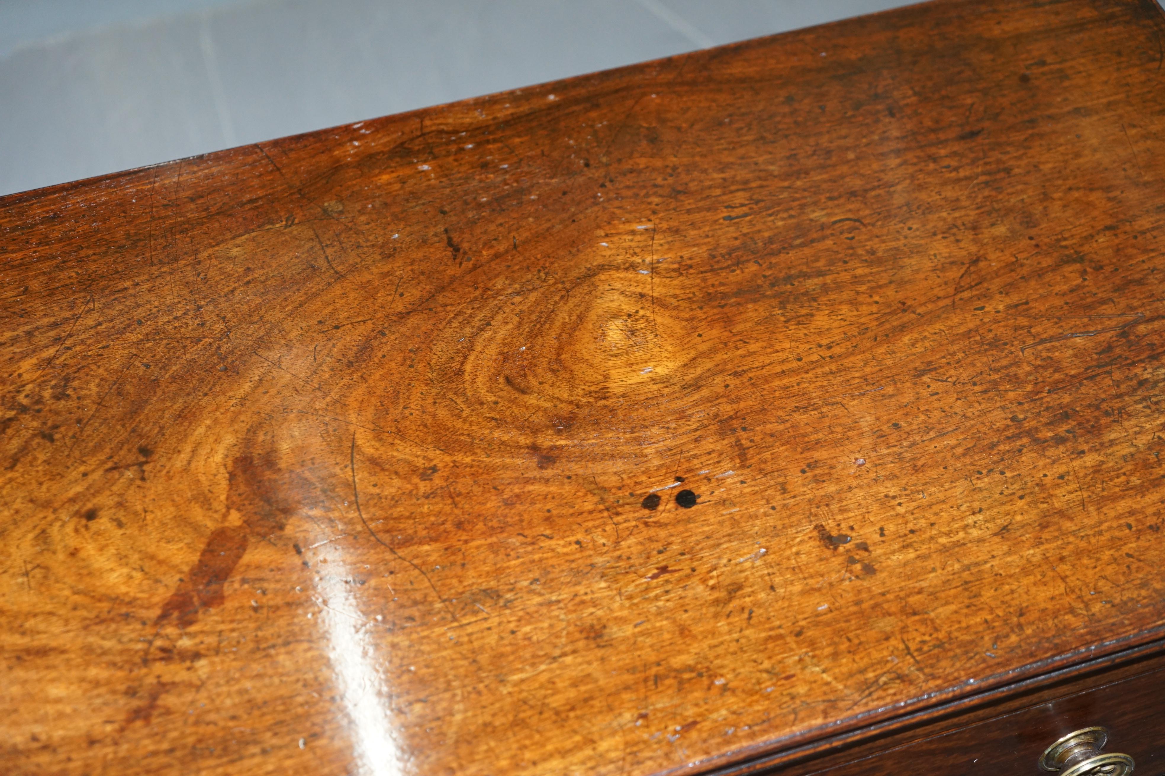 George III 1790 Gillows Cuban Hardwood Library Secretaire Desk Writing Table I Bramah Lock For Sale
