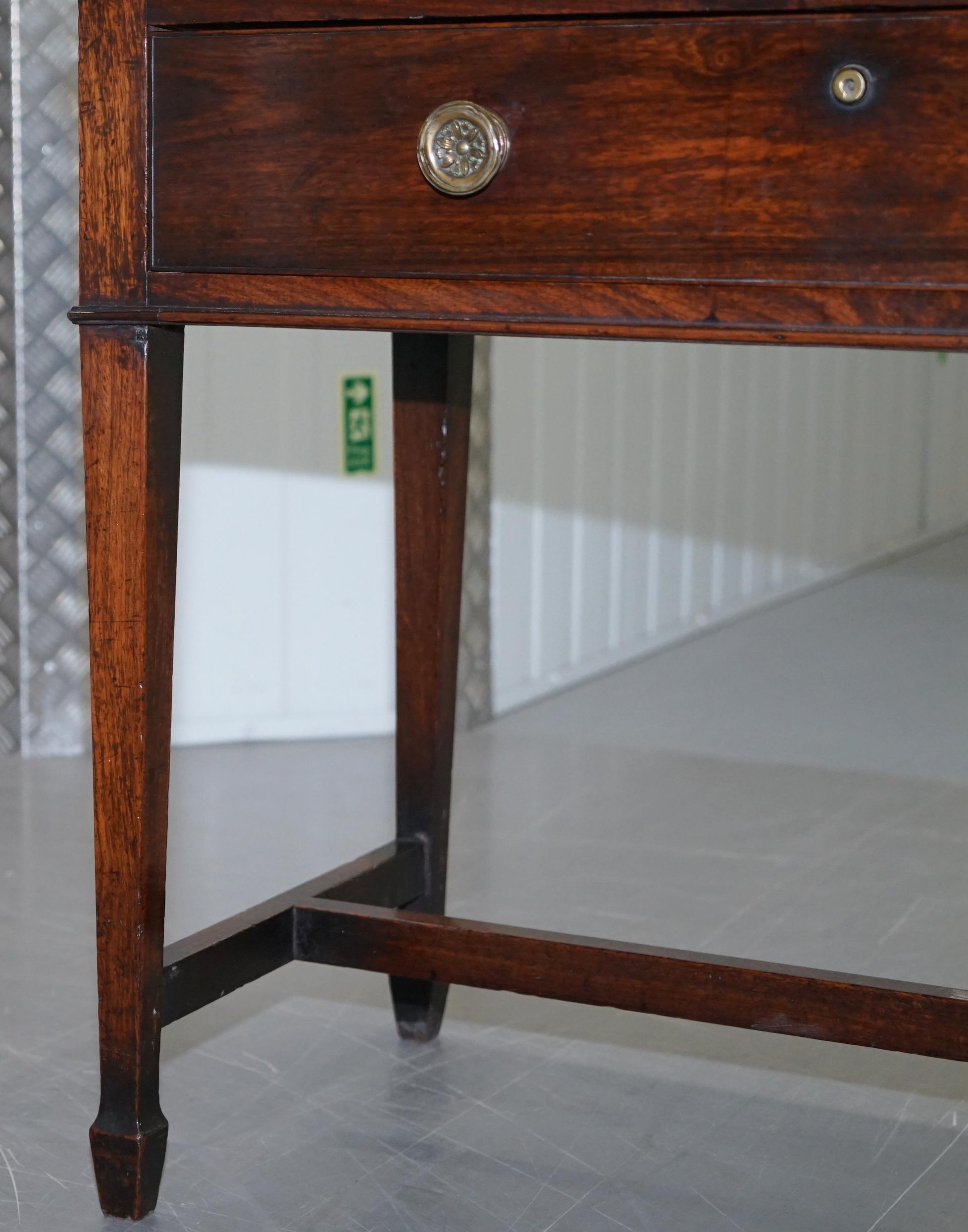 Table de bureau secrétaire de bibliothèque en bois dur cubain Gillows de 1790 I Bramah Lock en vente 1