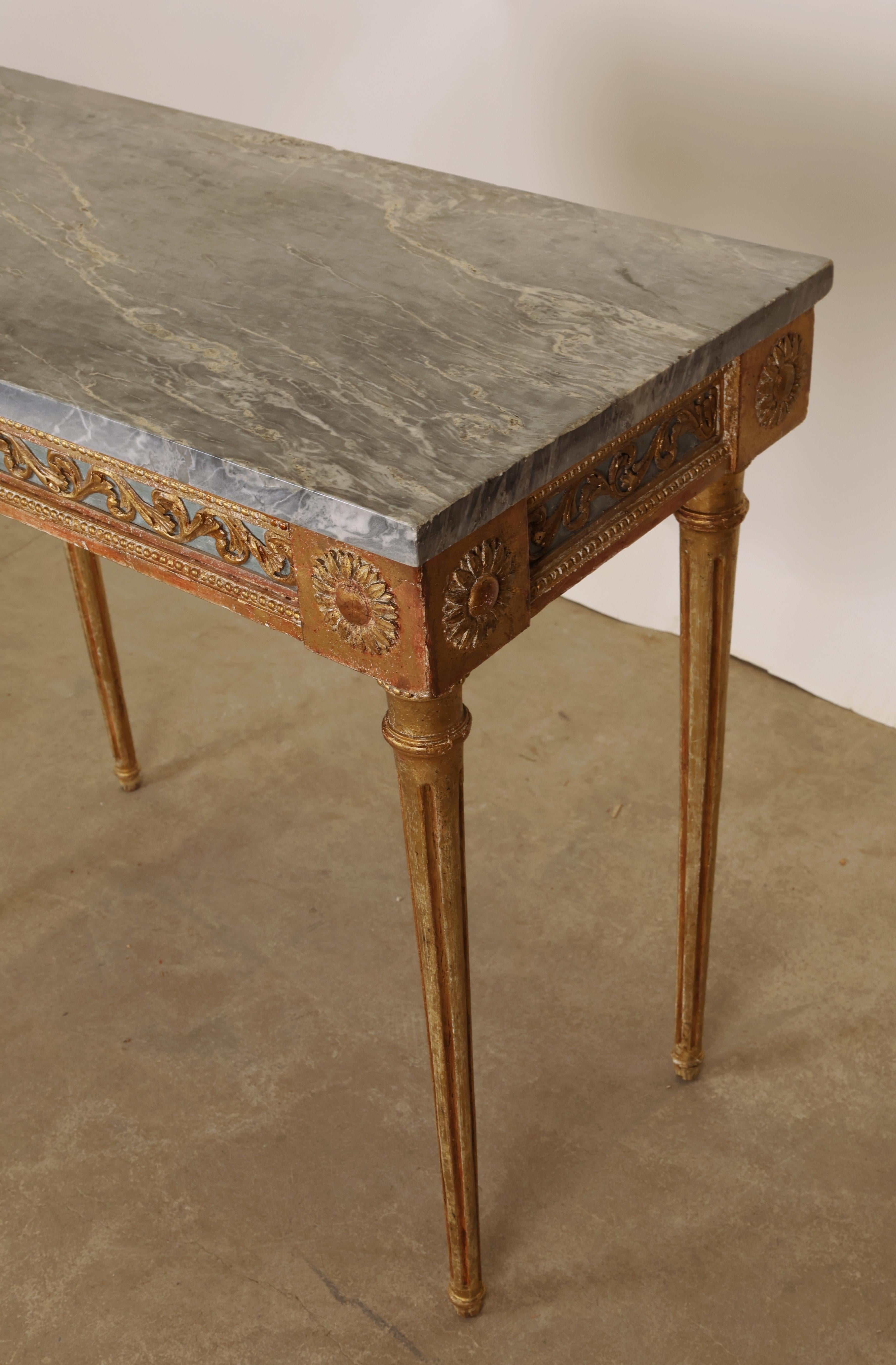 1790 Gustavian Console Table In Good Condition For Sale In Ljungby, SE