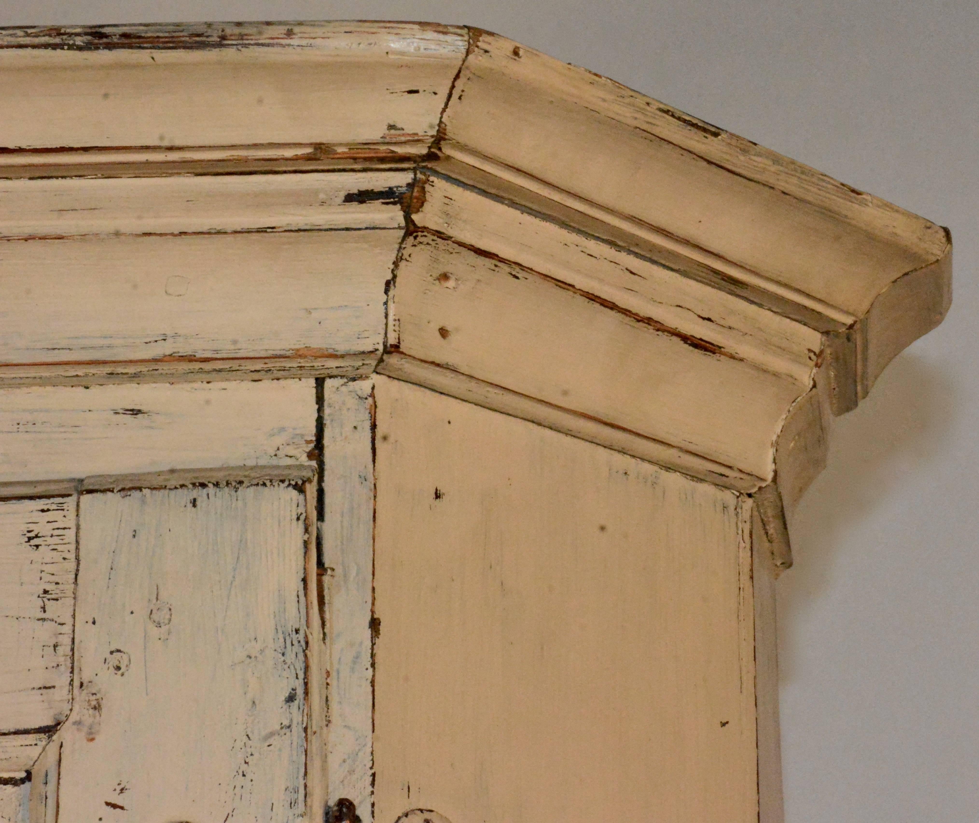 Metalwork 1790s Gustavian Corner Cupboard For Sale