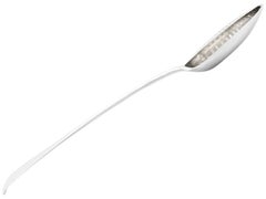 1790s Newcastle Sterling Silver Old English Pattern Gravy Straining Spoon