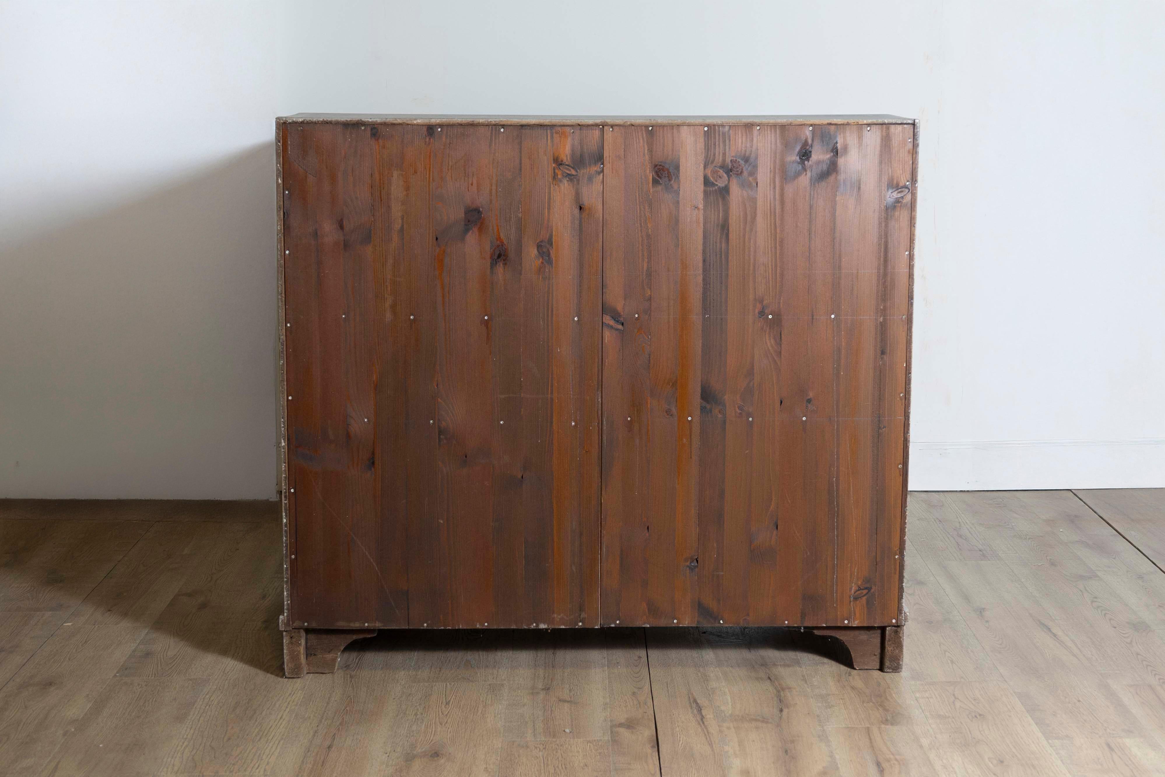 1790s  Scandinavian Slant Front Desk with Carved Panel and Four Drawers For Sale 4