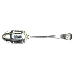 Cuchara de plata de ley con dibujo inglés antiguo de 1791 de Richard Crossley