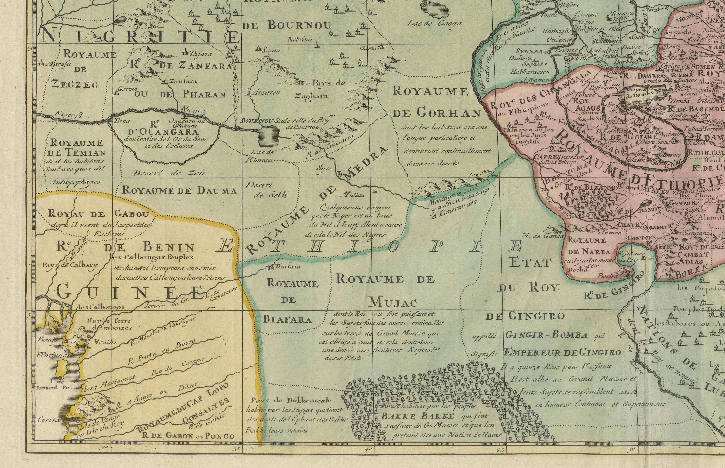 Engraved 1792 Map of Eastern Africa and the Arabian Peninsula by Delisle/Elwe For Sale