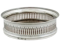 1793 Antique Georgian Sterling Silver Coaster