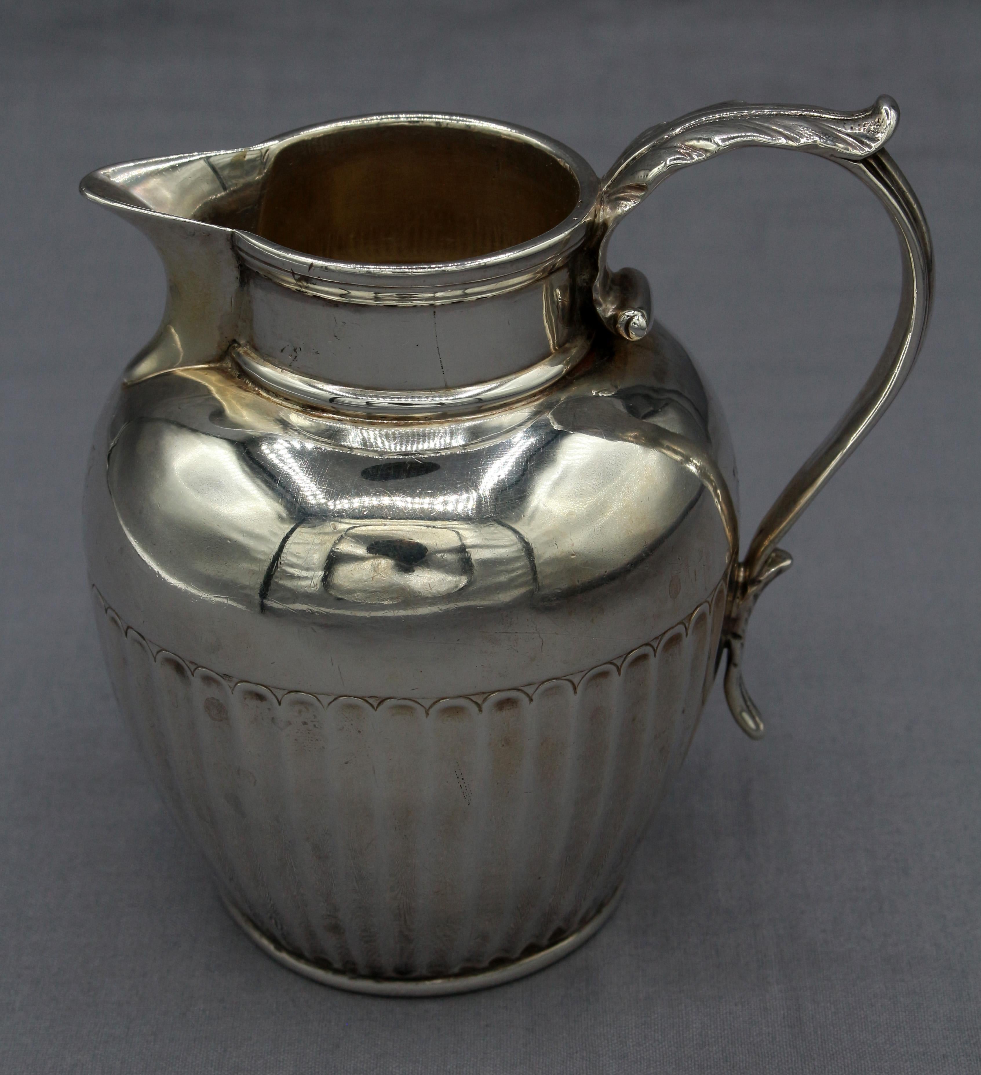 Neoclassical 1793 Sterling Silver Cream Jug by Hester Bateman For Sale