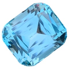 17,95 Karat Wunderschöner loser Blautopas Kissenform Edelstein für Halskette