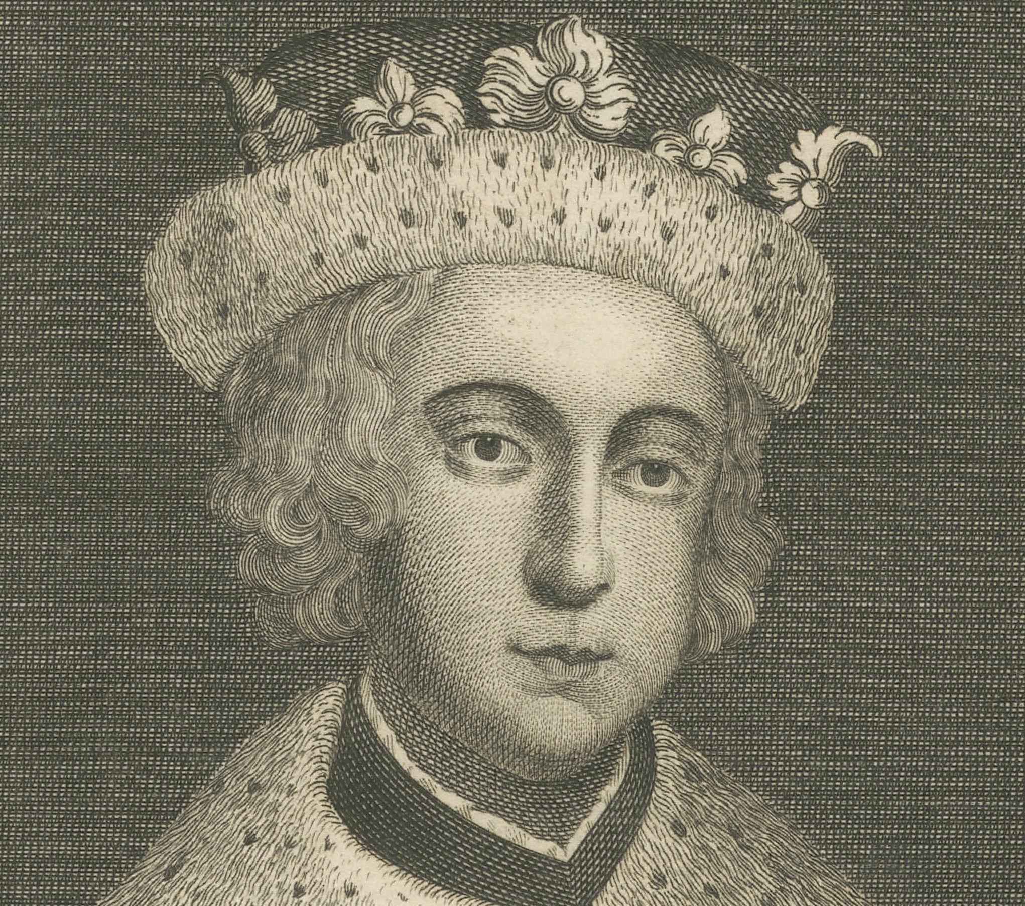 1797 Engraved Portrait of Young King Edward VI - Reformation Leader For Sale 1