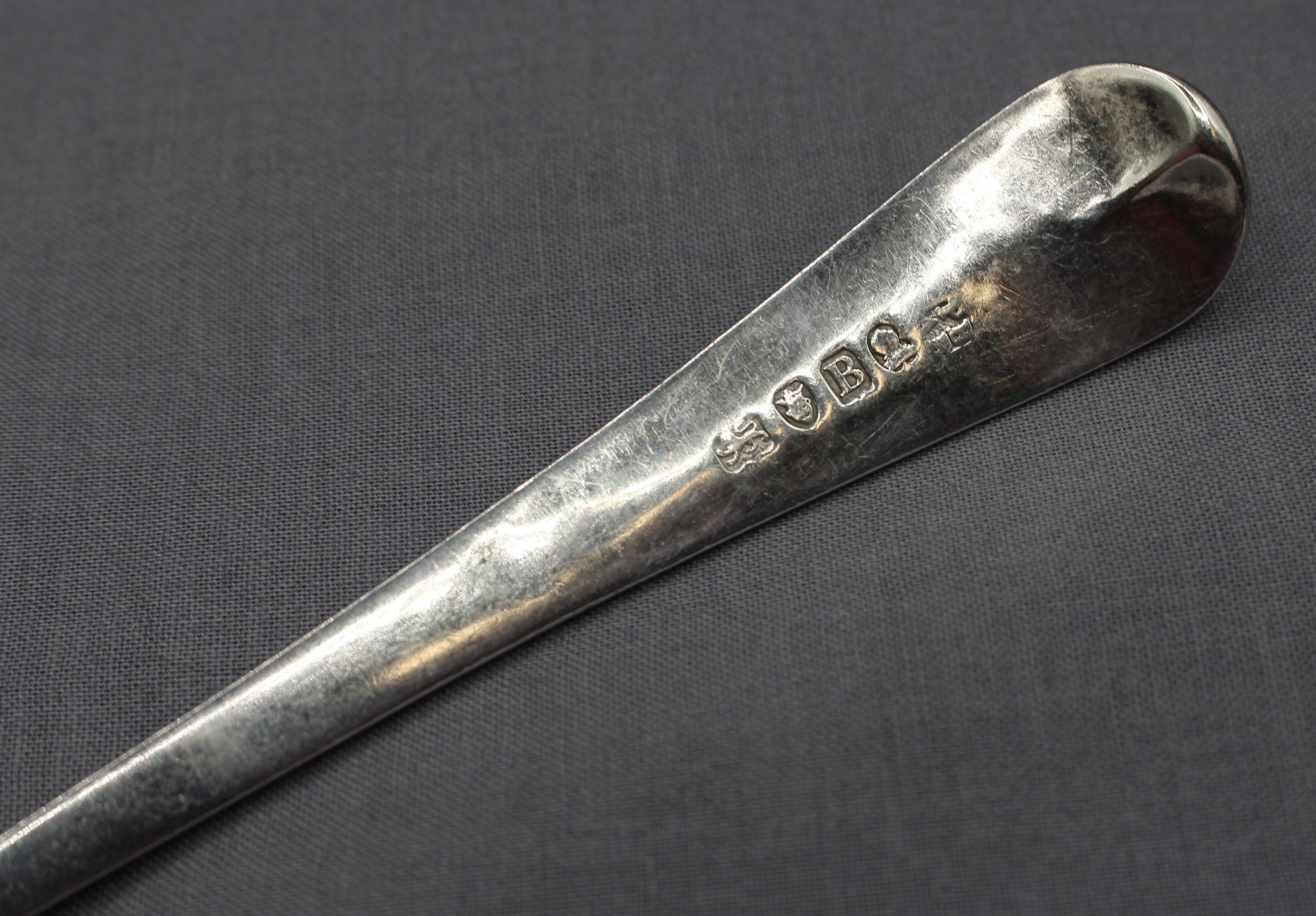 antique silver spoon identification