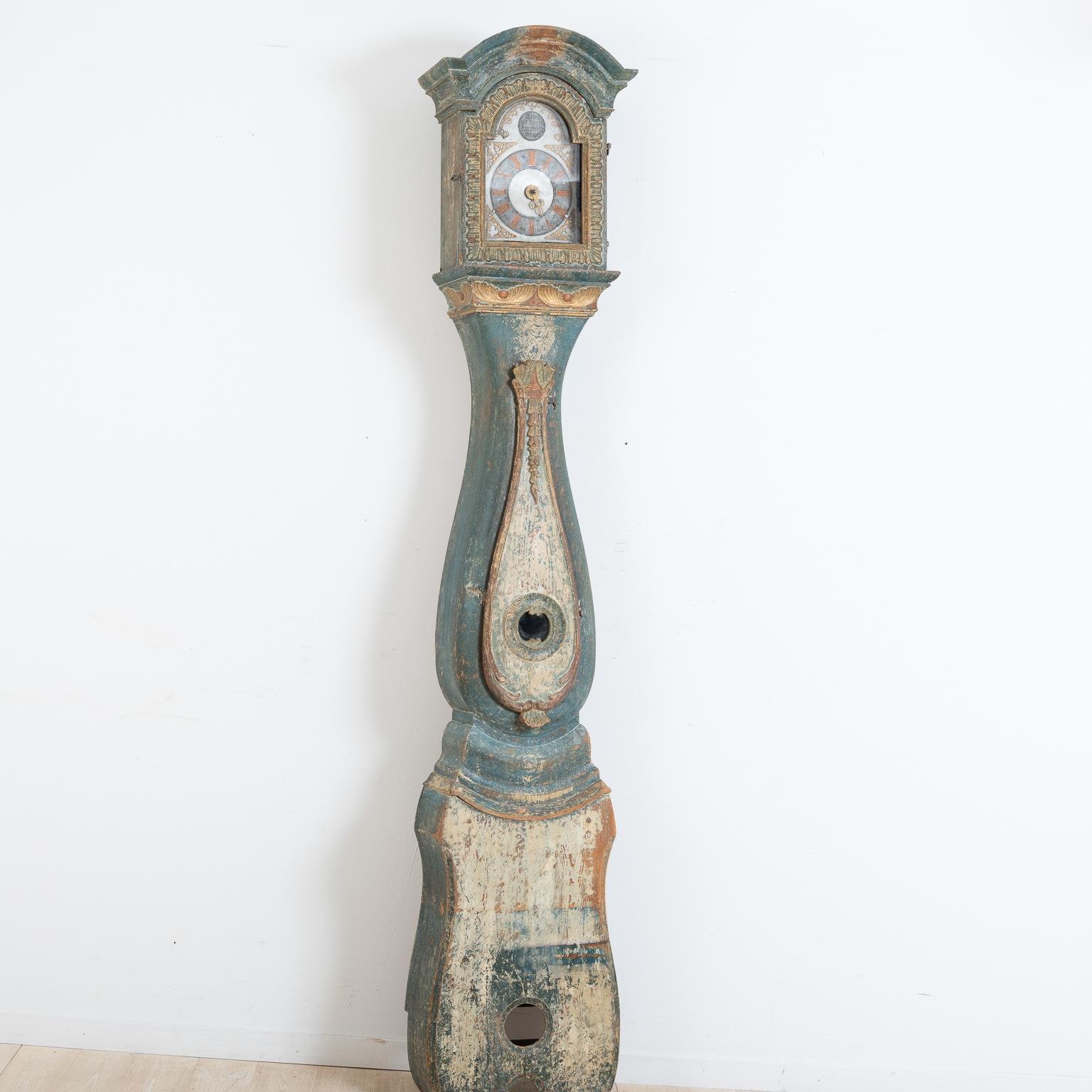 1797 Swedish Long Case Clock by Sven Hansson-Berglin In Good Condition In Kramfors, SE