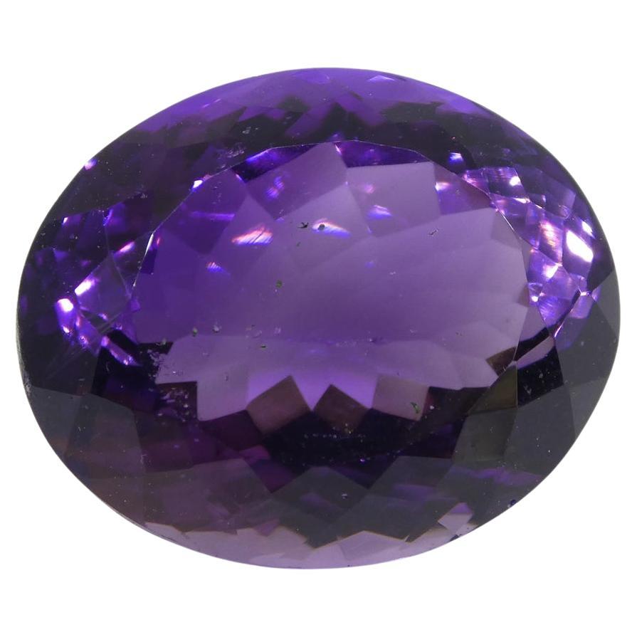 17.98 ct Oval Amethyst For Sale