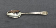 Juego inglés de 6 cucharillas de plata de ley de 1798, de Peter y Ann Bateman