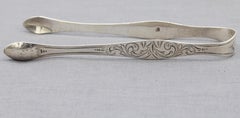 1798 London Sterling Silver Sugar Tongs by Peter & Ann Bateman