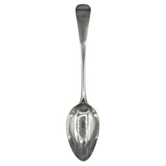 Cuchara de plata de ley con dibujo inglés antiguo de 1798 de Peter and Ann Bateman