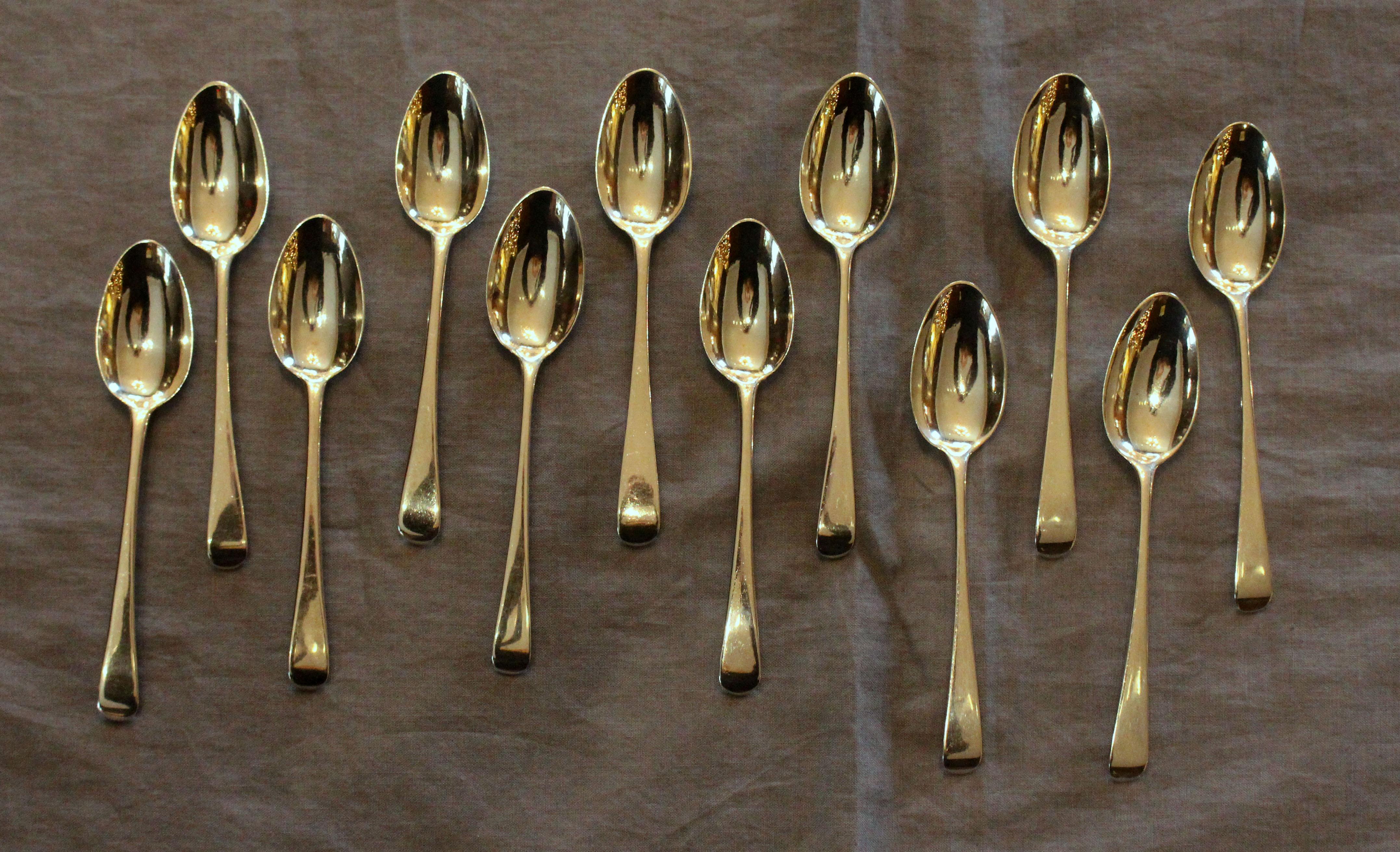 1799-1803 & 1973 Date 84-Piece Sterling Silver Flatware Service for 12 For Sale 5
