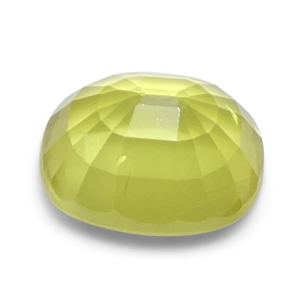 1.79ct Saphir jaune coussin de Tanzanie, non chauffé en vente 7