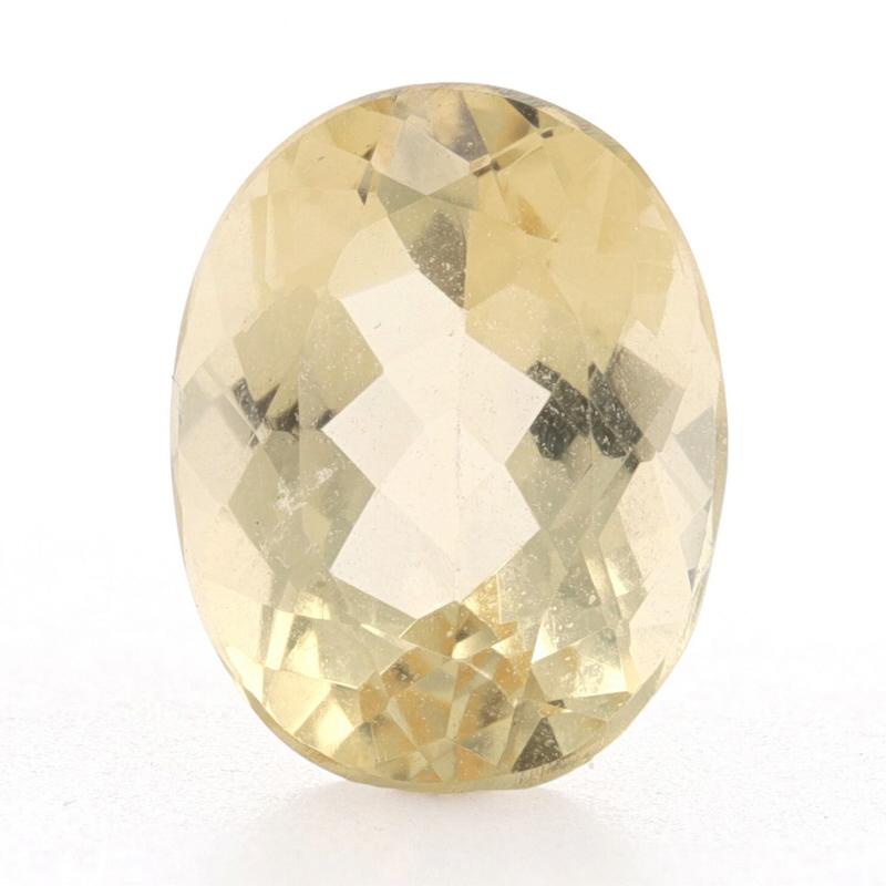 This lovely gemstone would make a most excellent addition to a collection! Please check out our enlarged photographs. 

Weight: 1.79ct
Shape: Oval 
Color: Light Yellow 
Measurements: 9.06mm x 7.06mm
We have been dealing in fine new, vintage,
