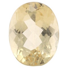 1.79ct Loose Golden Beryl Gemstone - Oval Genuine Faceted 9.06mm x 7.06mm