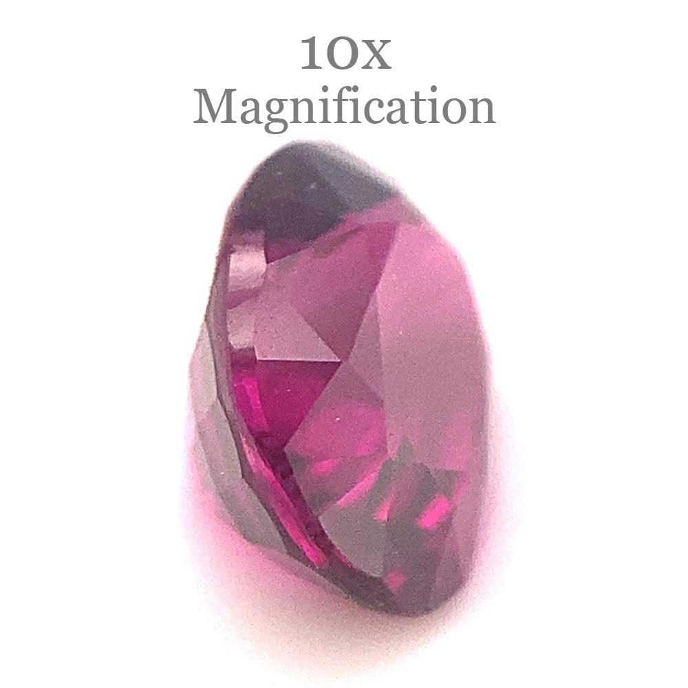 1.79ct Oval Purple Rhodolite Garnet from Mozambique For Sale 5