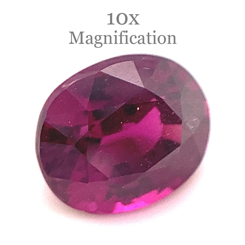 Granato ovale di rodolite viola da 1.79ct del Mozambico in vendita 5