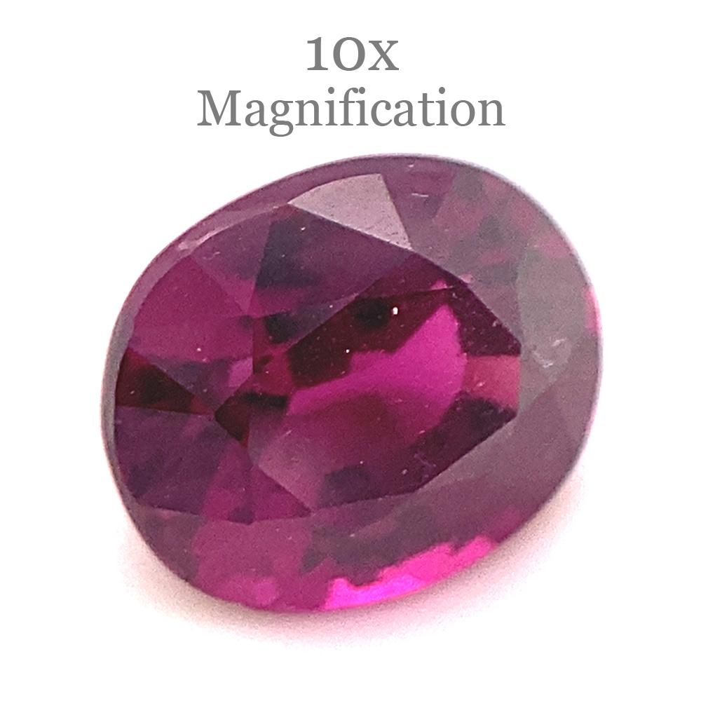 1.79ct Oval Purple Rhodolite Garnet from Mozambique For Sale 7