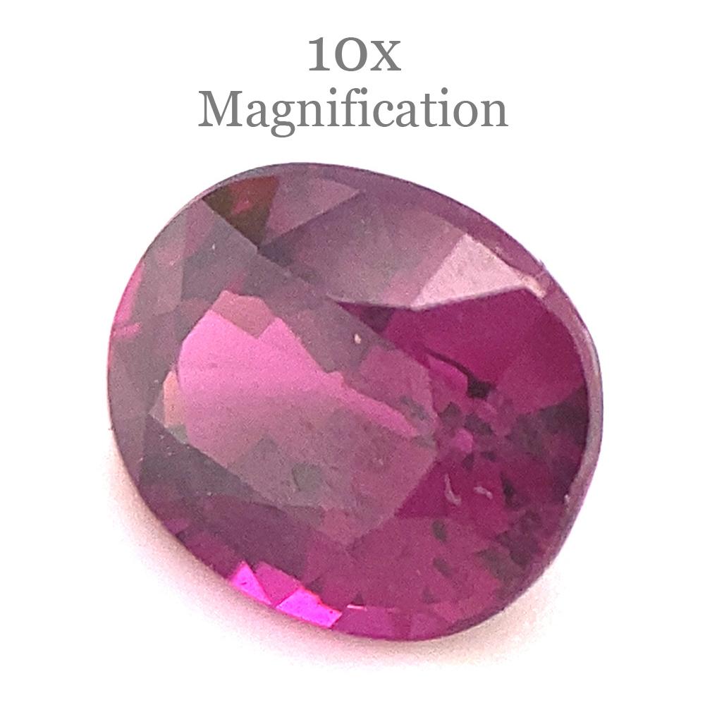 Granato ovale di rodolite viola da 1.79ct del Mozambico in vendita 6
