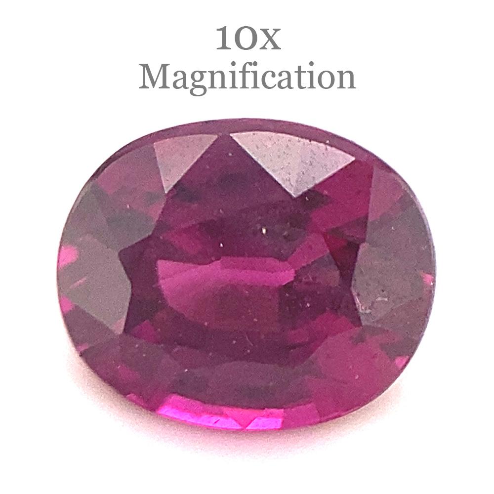 1.79ct Oval Purple Rhodolite Garnet from Mozambique For Sale 3