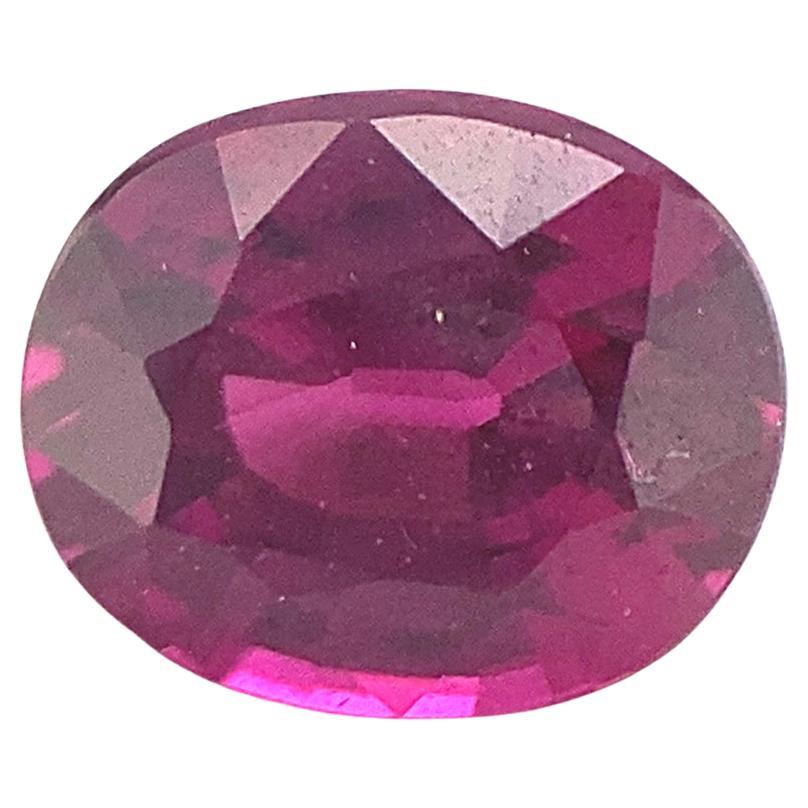 1.79ct Oval Purple Rhodolite Garnet from Mozambique For Sale