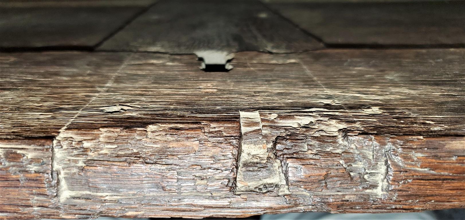 17th Century English Carved Oak Dowry Chest For Sale 1