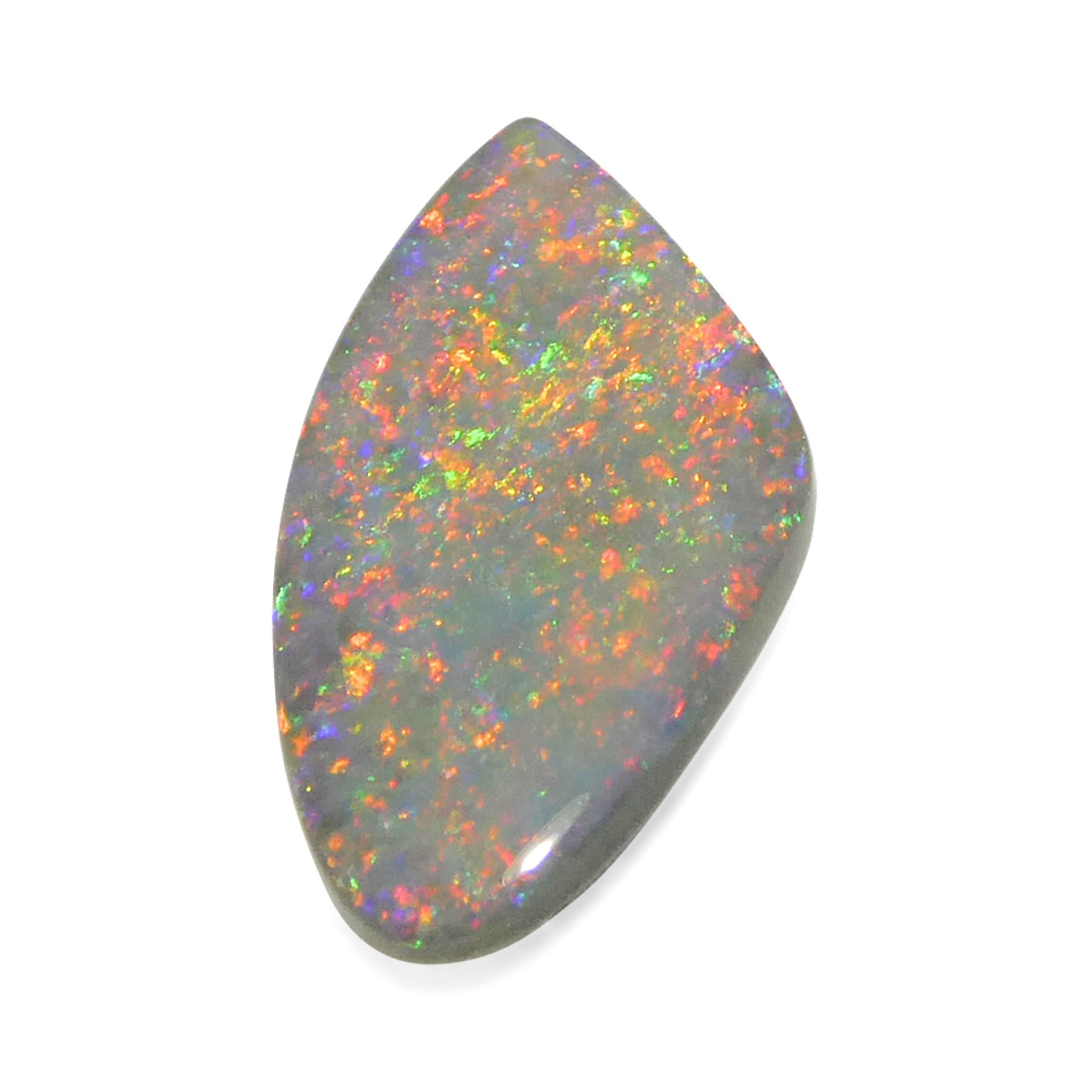 da uomo o donna 1.7ct Opale grigio cabochon a forma libera dall'Australia in vendita