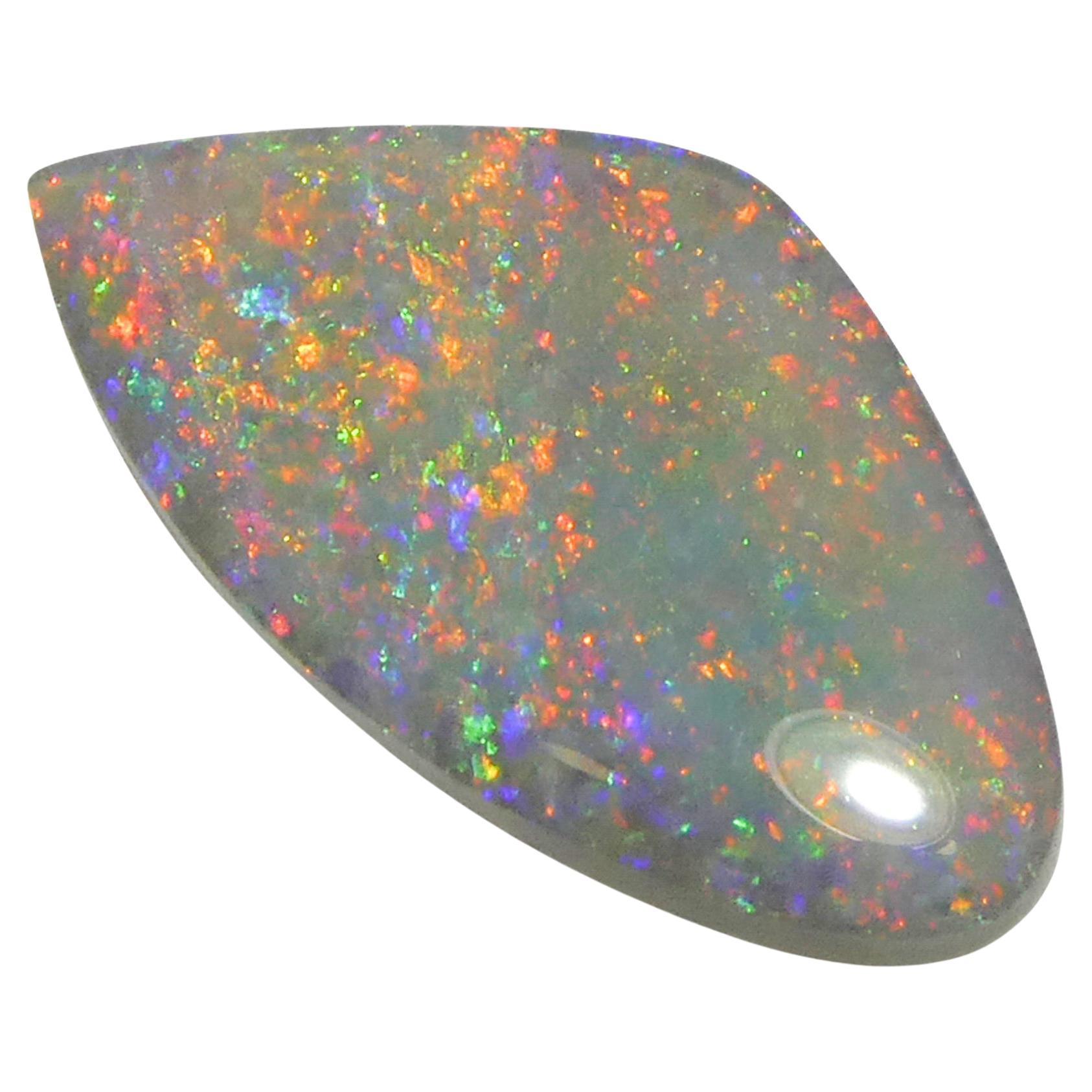 1.7ct Freeform Cabochon Gray Opal from Australia