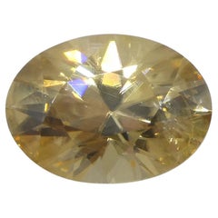 1.7ct Natural Earth Mined Oval Master Yellow Zircon from Sri Lanka
